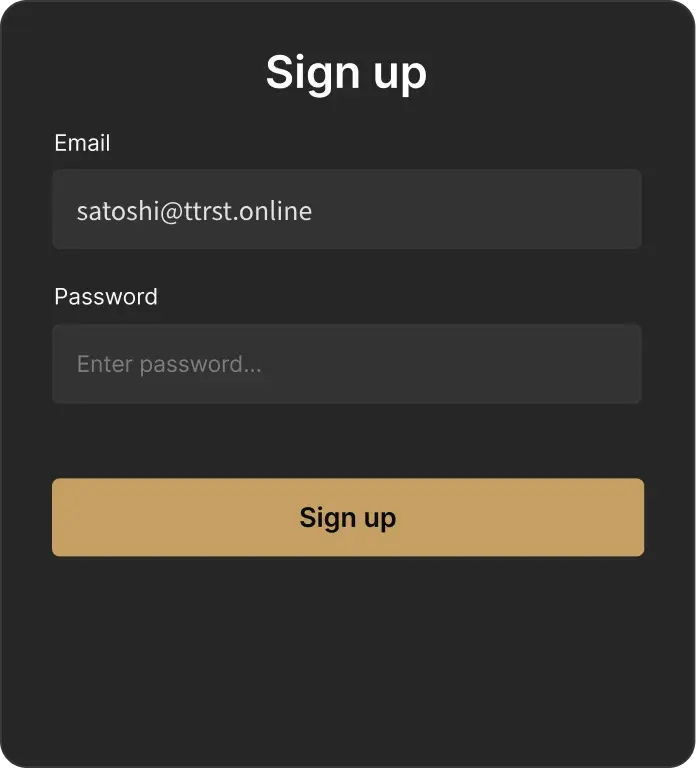 Step 1: Creating a Trust trade account