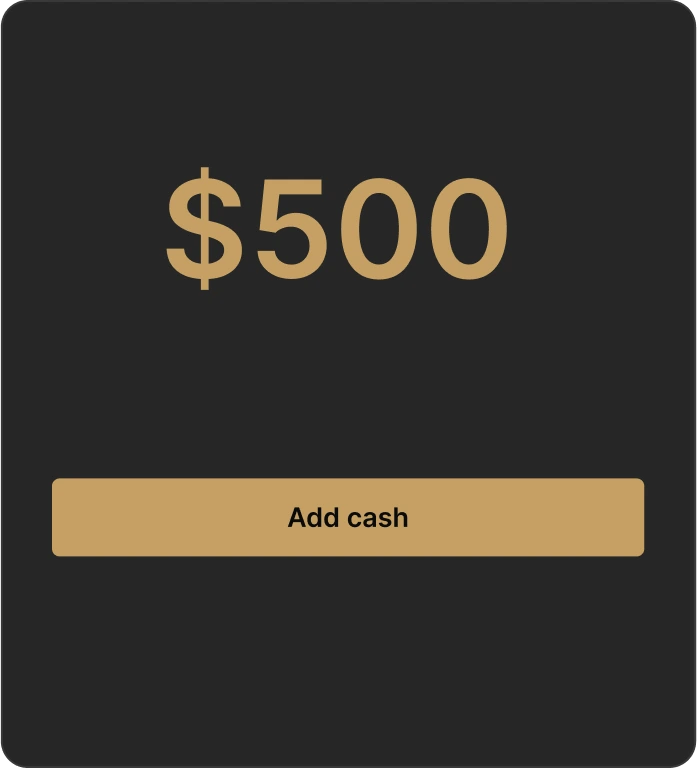 Step 2: Adding funds to Trust trade account